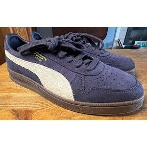 PUMA Indoor Suede Lace Up Mens Blue Sneakers Casual Shoes 40355301 Sz 12